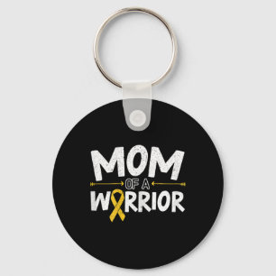 Mum Of A Warrior Childhood Cancer Awareness Month Key Ring