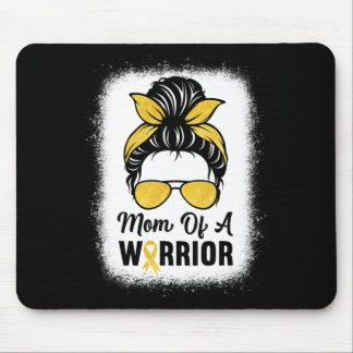 Mum Of A Warrior Gold Childhood Cancer Awareness M Mouse Mat