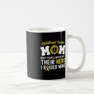 Mum Of A Warrior Hero Childhood Cancer Awareness S Coffee Mug