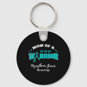 Mum Of A Warrior Mg Myasthenia Gravis Awareness Key Ring