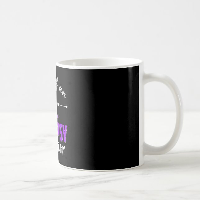 Mum of an epilepsy warrior epilepsy awareness coffee mug (Right)