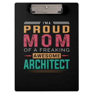 Mum Of Awesome Architect Clipboard