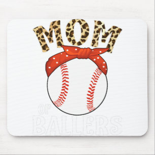 Mum Of Ballers Funny Baseball Softball Game Mother Mouse Mat