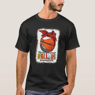 Mum Of Both Basketball Golf Busy Raising Ballers M T-Shirt