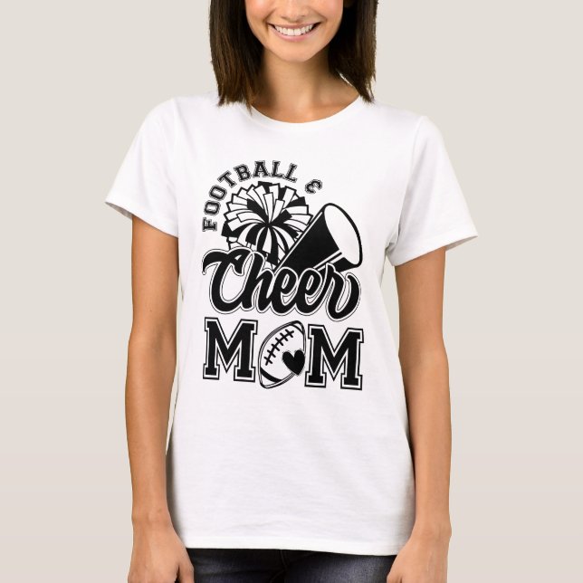 Mum of both Football and cheer shirt (Front)