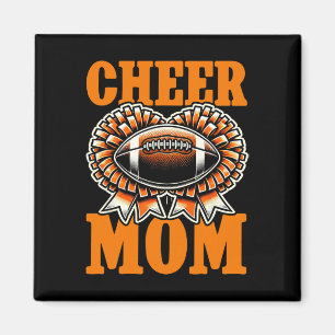 Mum Of Both Footll Cheerleading Cheer Mum Game Day Magnet