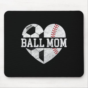 Mum Of Both Heart Soccer Sell Sports Mum Mother's Mouse Mat