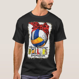 Mum Of Both Volleyball Golf Busy Raising Ballers M T-Shirt