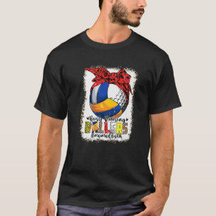 Mum Of Both Volleyball Golf Busy Raising Ballers M T-Shirt