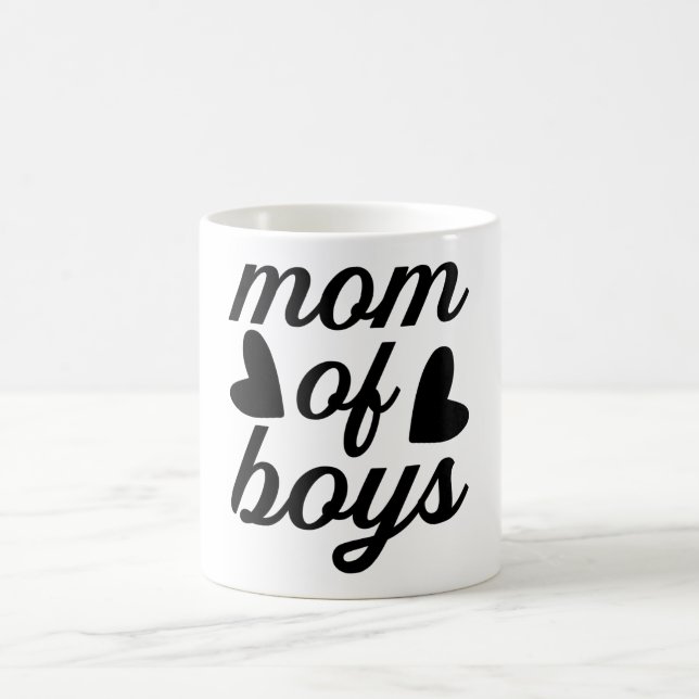 Mum of boys coffee mug (Center)