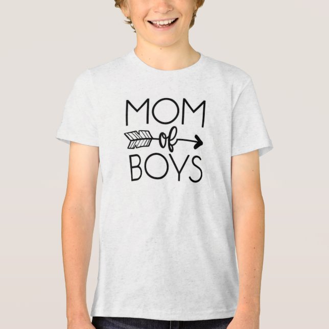 Mum of Boys Tee - Proud & Stylish! (Front)