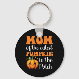Mum Of Cutest Pumpkin In The Patch Halloween Thank Key Ring