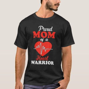 Mum Of Heart Warrior CHD Awareness Congenital Defe T-Shirt