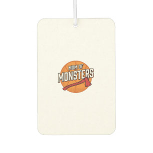 Mum of Monsters Vintage Basketball Mum Design_1 Car Air Freshener