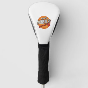 Mum of Monsters Vintage Basketball Mum Design_1 Golf Head Cover