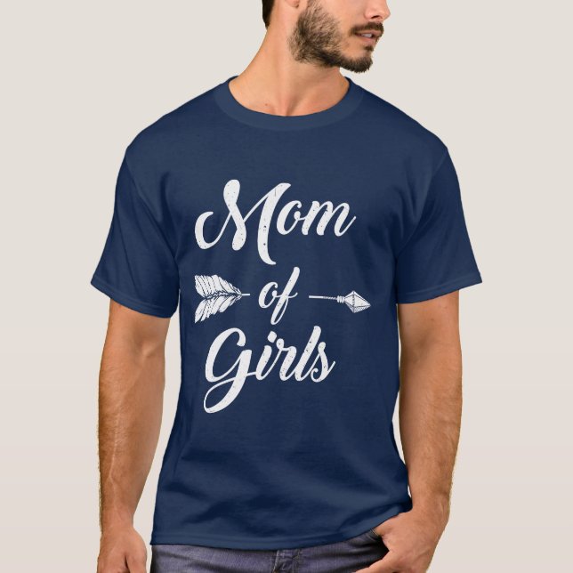 Mum Of Mummy And Daughter Proud Mother Mama girl T-Shirt (Front)