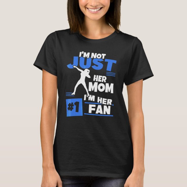Mum Of Shot Putter Girl Fan Thrower Track And Fiel T-Shirt (Front)