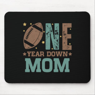 Mum Of The 1 Year Old Football 1st Year Down Birth Mouse Mat