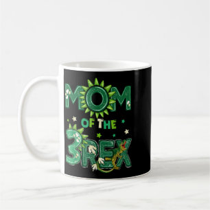 Mum Of The 3rd Birthday T-Rex Birthday Dinosaur Coffee Mug