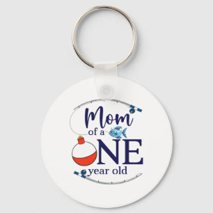 Mum Of The Big One Fishing Boy First Birthday Ofis Key Ring
