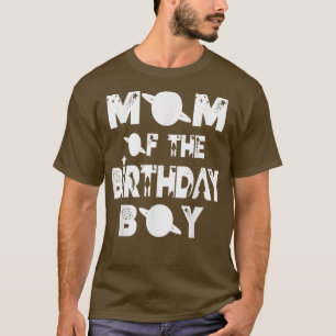 Mum Of The Birthday Astronaut Boy And Girl Space T T-Shirt