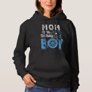 Mum Of The Birthday Boy Dirt Bike B Day Motocross Hoodie
