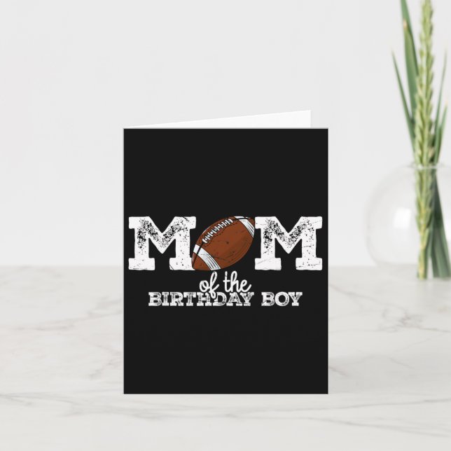 Mum Of The Birthday Boy Football Lover Family Birt Card (Front)