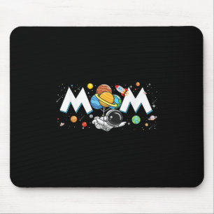 Mum Of The Birthday Boy Funny Astronaut Space Fami Mouse Mat