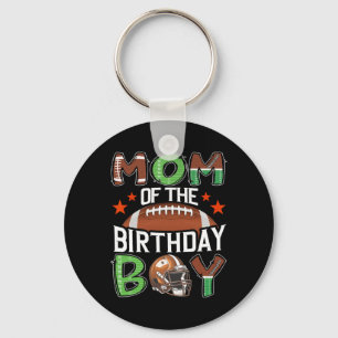 Mum Of The Birthday Boy Game Day Football Key Ring