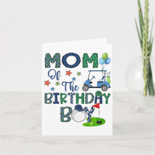 Mum Of The Birthday Boy Hole In One Golf Lover Card