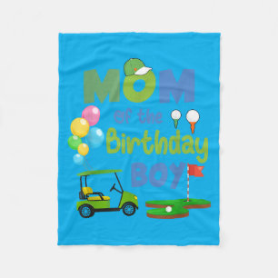 Mum Of The Birthday Boy Hole In One Golf Sport Fleece Blanket
