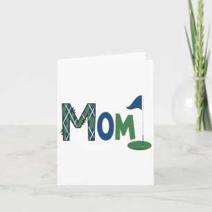 Mum Of The Birthday Boy Hole In One Golf Sport Mat Card