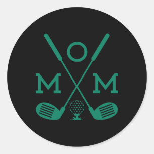 Mum Of The Birthday Boy Hole In One Golf Sport Mat Classic Round Sticker
