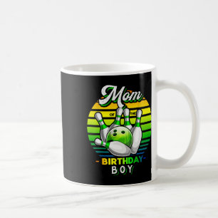Mum Of The Birthday Boy Matching Family Bowling Bi Coffee Mug