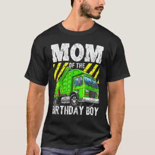 Mum Of The Birthday Boy Matching Garbage Truck Par T-Shirt