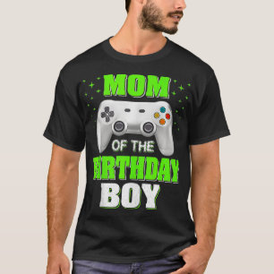 Mum of the Birthday Boy Matching Video Gamer Birth T-Shirt