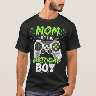 Mum Of The Birthday Boy Matching Video Gamer Birth T-Shirt