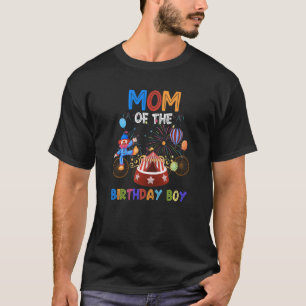 Mum Of The Birthday Boy Ringmaster Circus Birthday T-Shirt