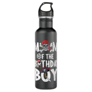 Mum of the Birthday Boy shirt Pirate Mummy Mama Mo 710 Ml Water Bottle