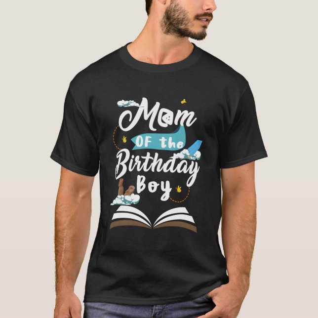 Mum Of The Birthday Boy Theme Atlantis Family Part T-Shirt (Front)