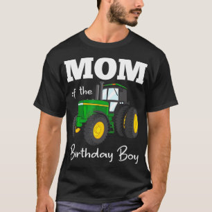 Mum Of The Birthday Boy Tractor Farm Party T-Shirt