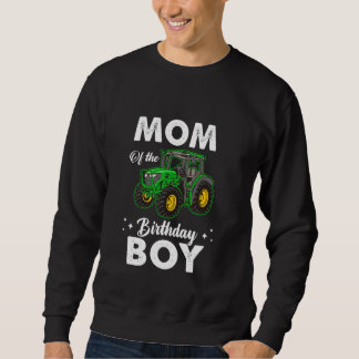 Mum Of The Birthday Boy Tractors Farm Party Farmer Sweatshirt