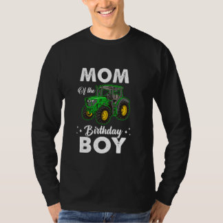 Mum Of The Birthday Boy Tractors Farm Party Farmer T-Shirt