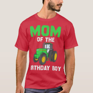 Mum of the Birthday Boy Vintage Farm Tractor Party T-Shirt