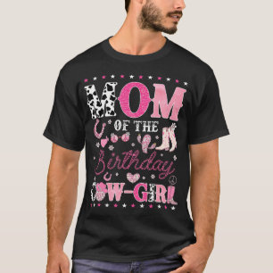 Mum Of The Birthday Cow-Girl Disco Rodeo Western C T-Shirt
