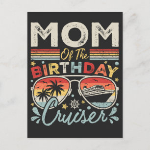 Mum of the Birthday Cruiser Vacation Postcard