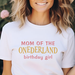 Mum of the birthday girl Alice in Wonderland T-Shirt