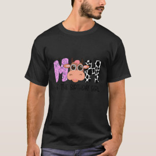 Mum Of The Birthday Girl Cow Farm Birthday T-Shirt
