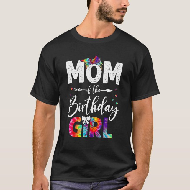 Mum Of The Birthday Girl Mama Mother And Daughter  T-Shirt (Front)