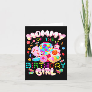 Mum Of The Birthday Girl Shirt  Card